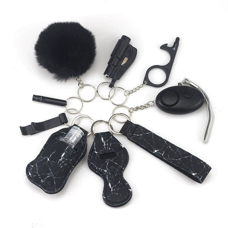 Safety Tools 10-Piece Self Defense Keychain Set