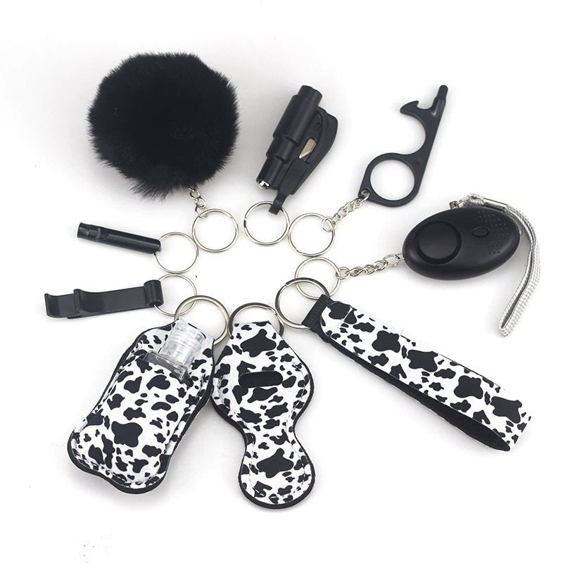 Safety Tools 10-Piece Self Defense Keychain Set