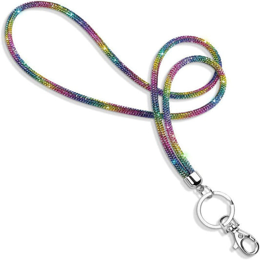 Rhinestone office lanyard
