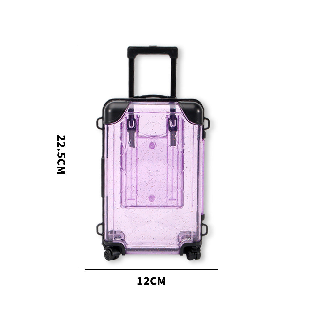Pearlescent Diamond Lid Suitcase