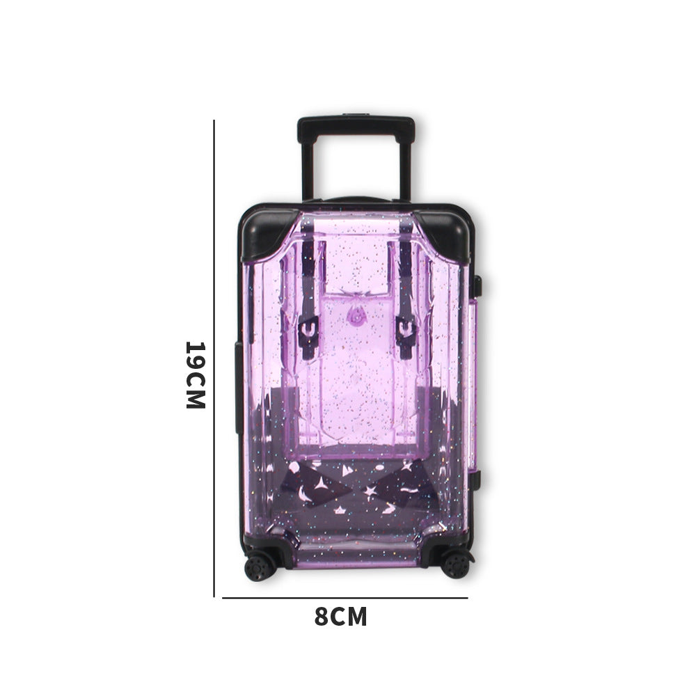 Pearlescent Diamond Lid Suitcase